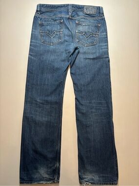 2012 diesel industry faded blue straight leg   Larkee jeans